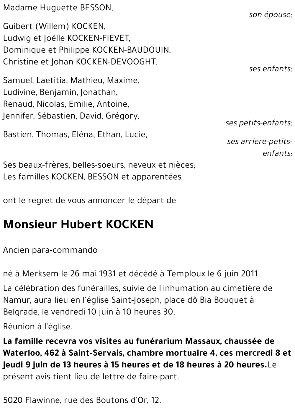 Hubert KOCKEN