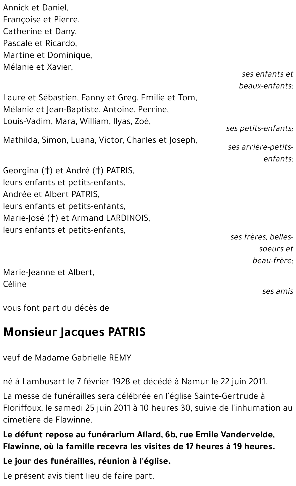 Jacques PATRIS