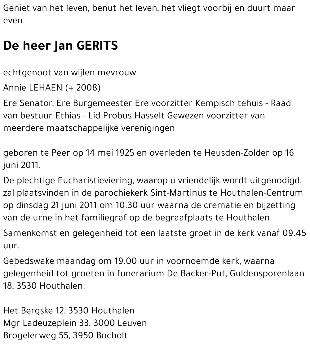 Jan GERITS