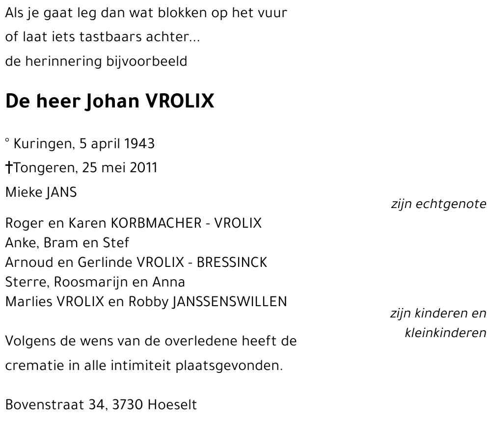 Johan VROLIX