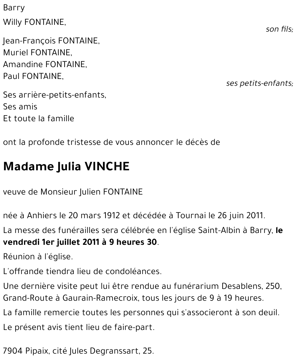Julia VINCHE