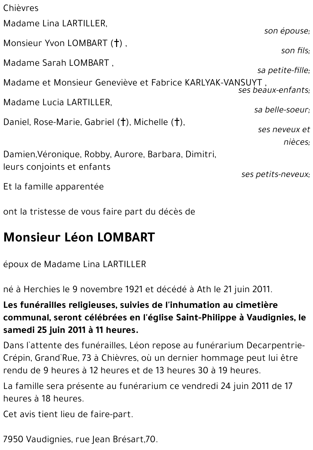Léon LOMBART