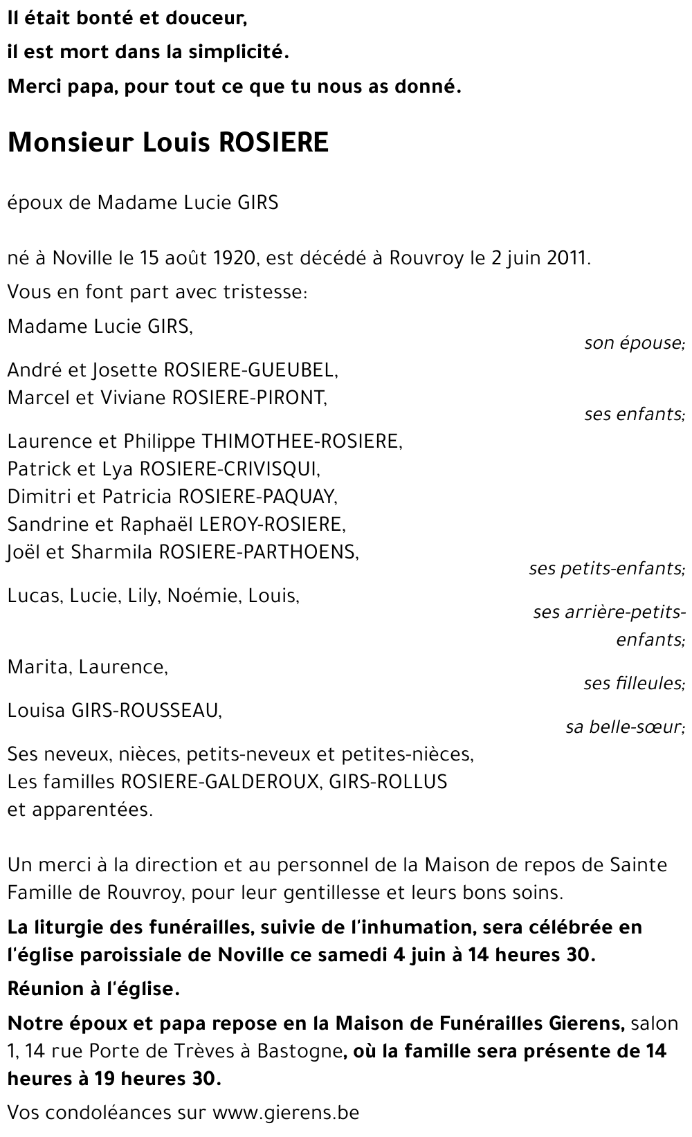 Louis ROSIERE