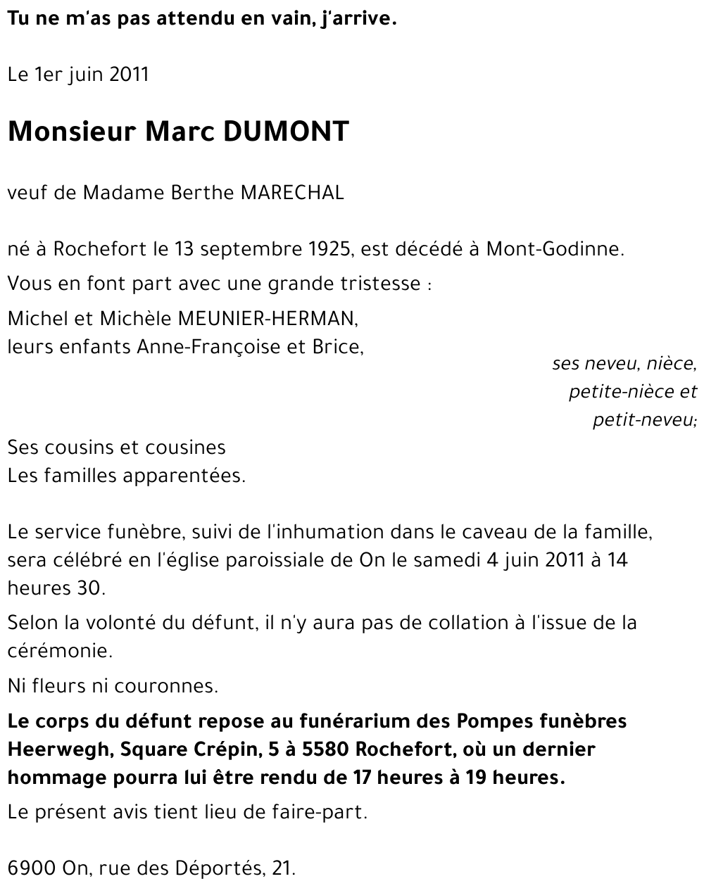Marc DUMONT