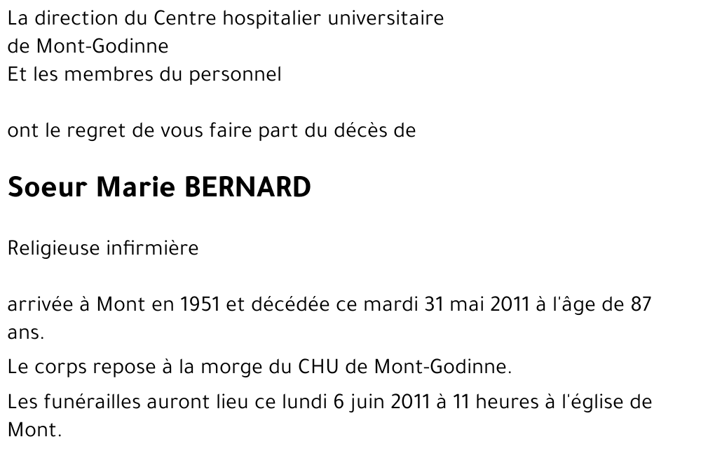 Marie Bernard