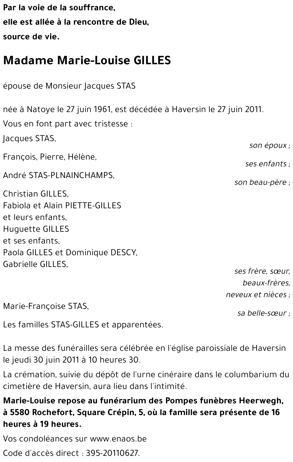 Marie-Louise GILLES