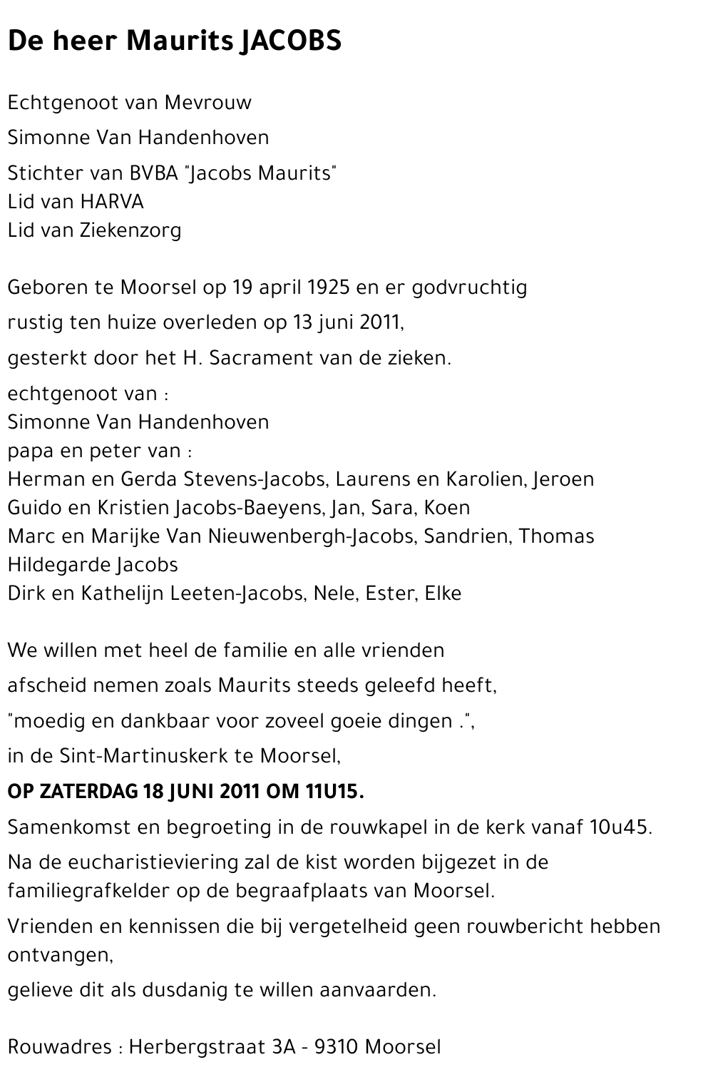 Maurits JACOBS