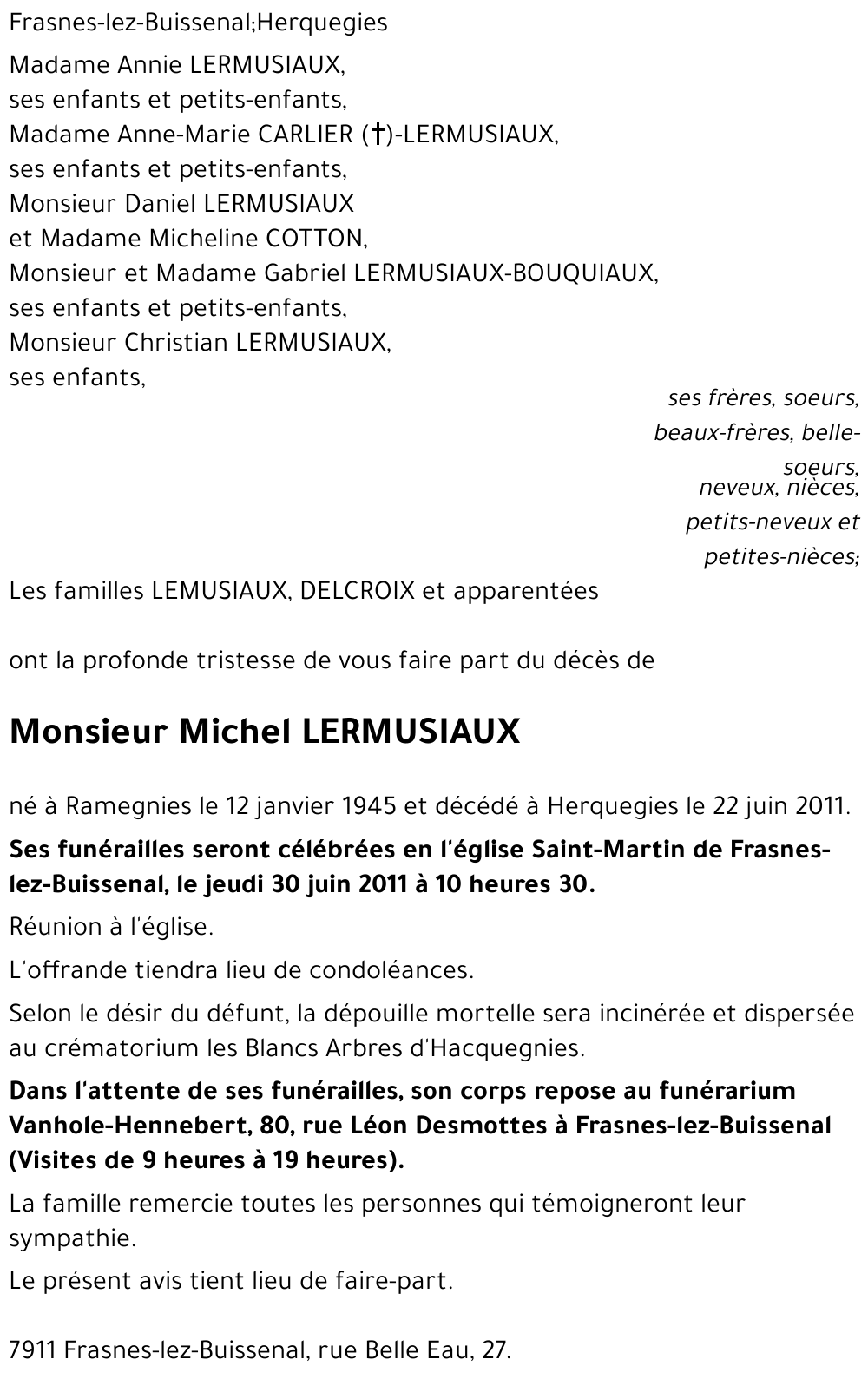 Michel LERMUSIAUX