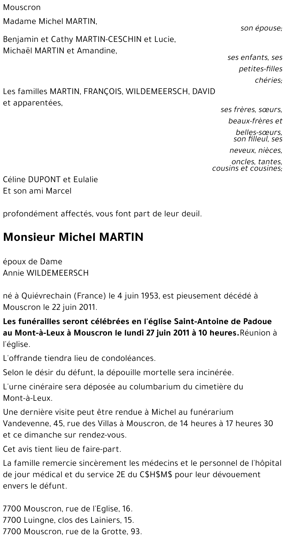 Michel MARTIN