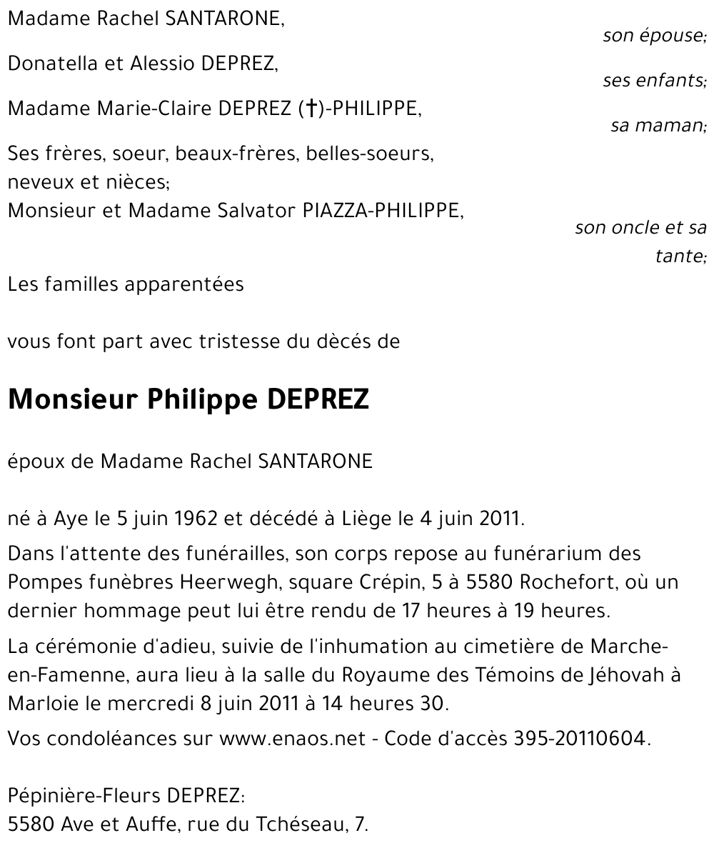 Philippe DEPREZ
