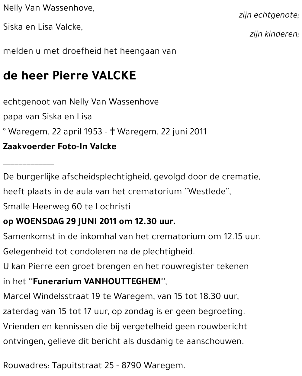 Pierre VALCKE