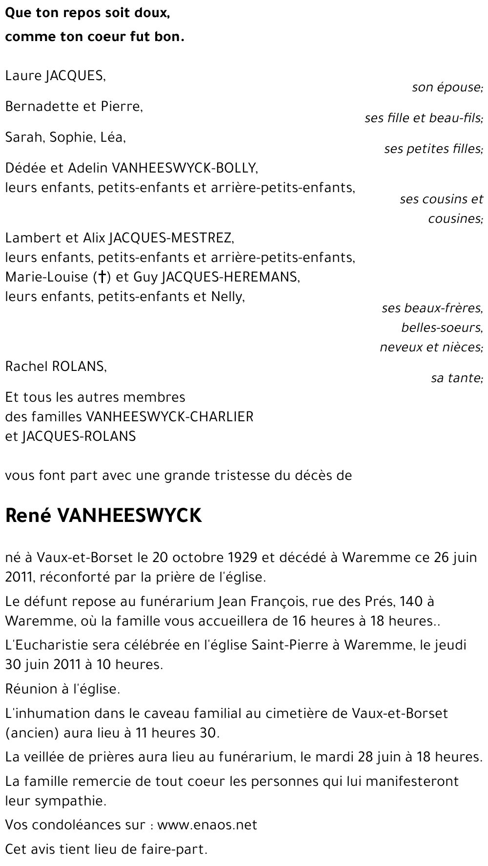René VANHEESWYCK