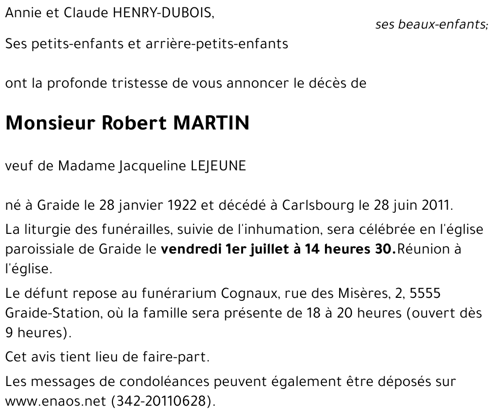 Robert MARTIN