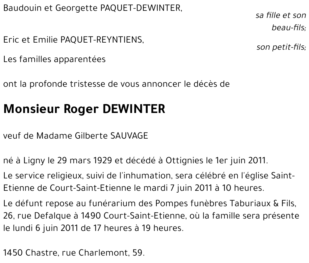 Roger DEWINTER