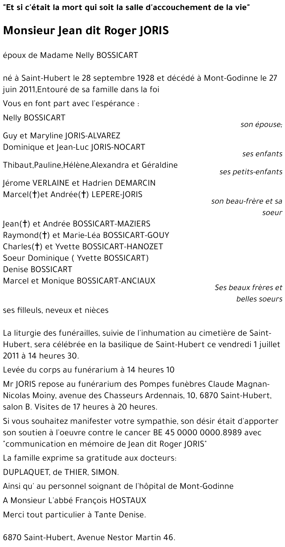 Roger JORIS