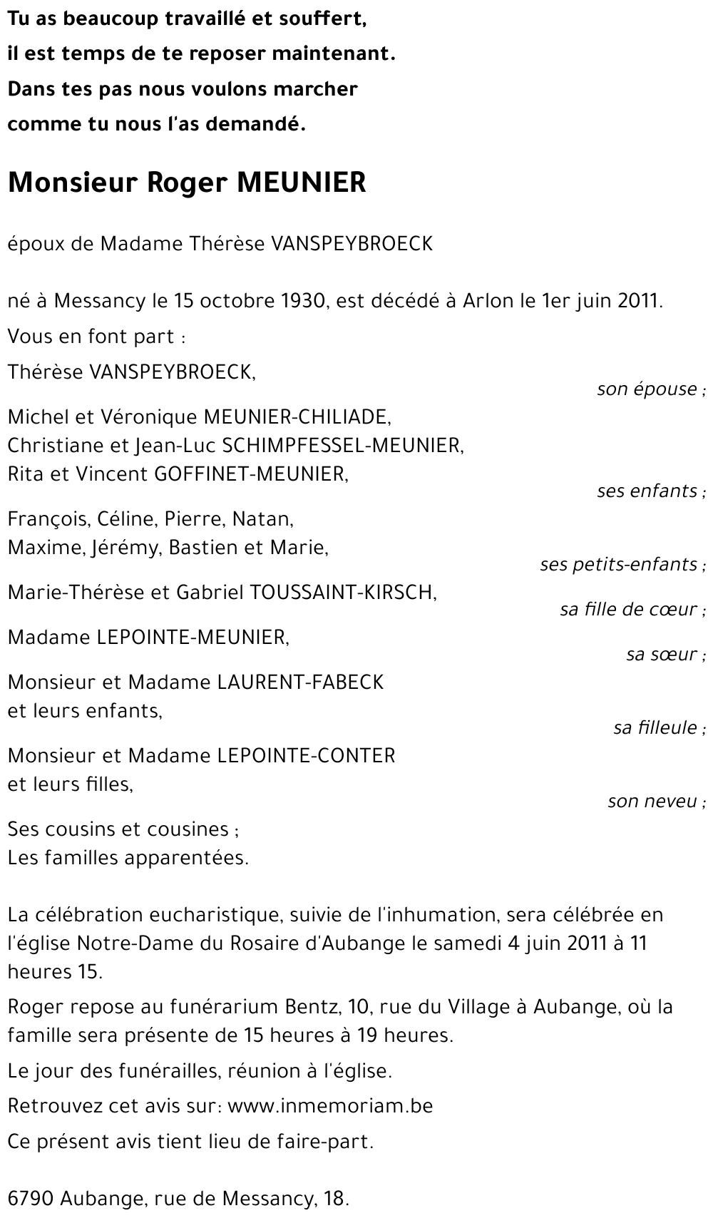 Roger MEUNIER