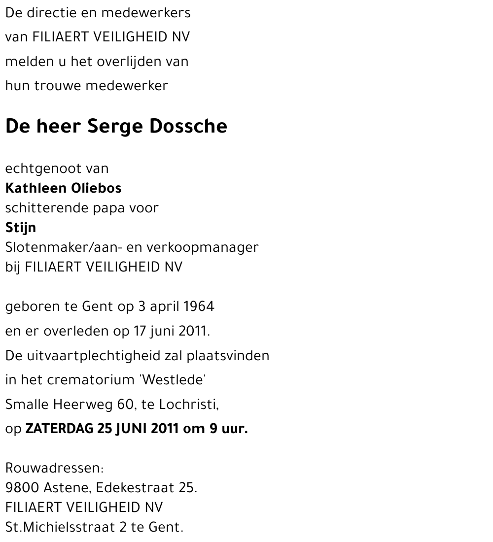 Serge Dossche