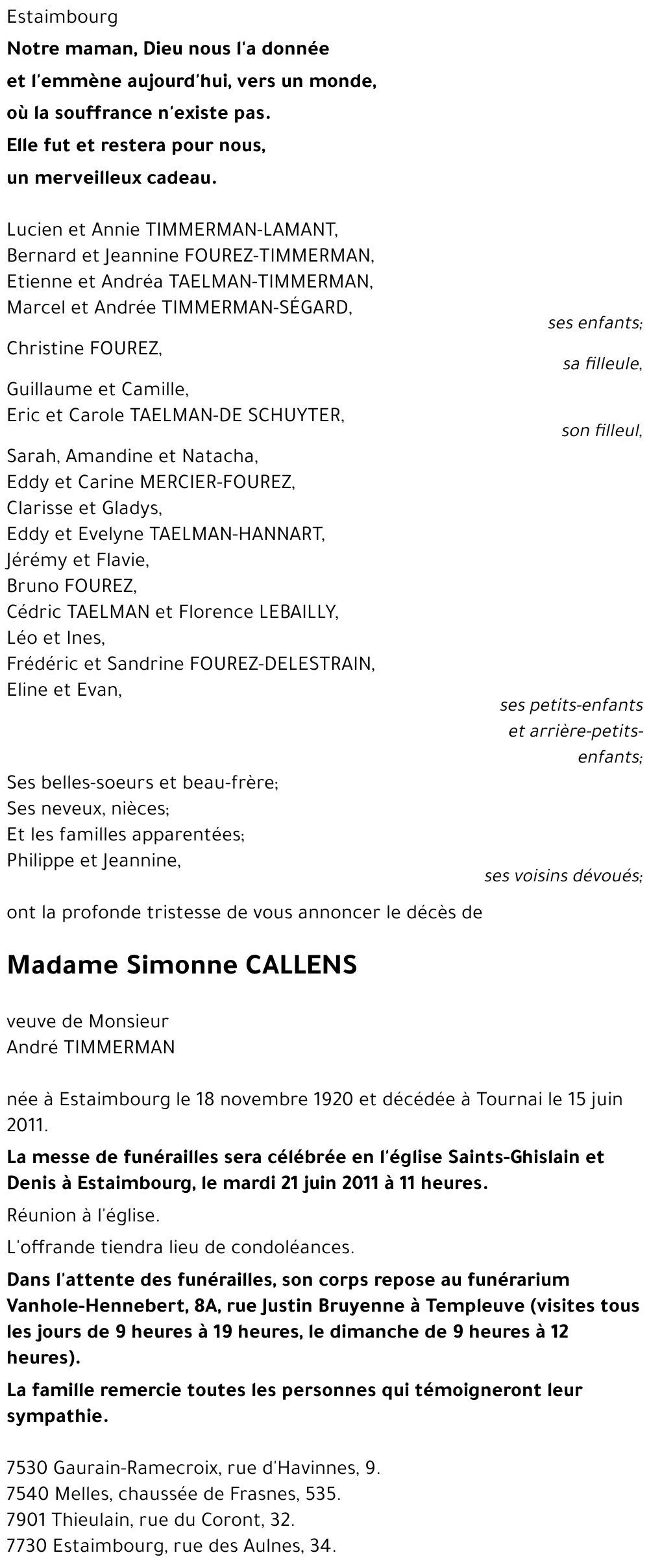 Simonne CALLENS