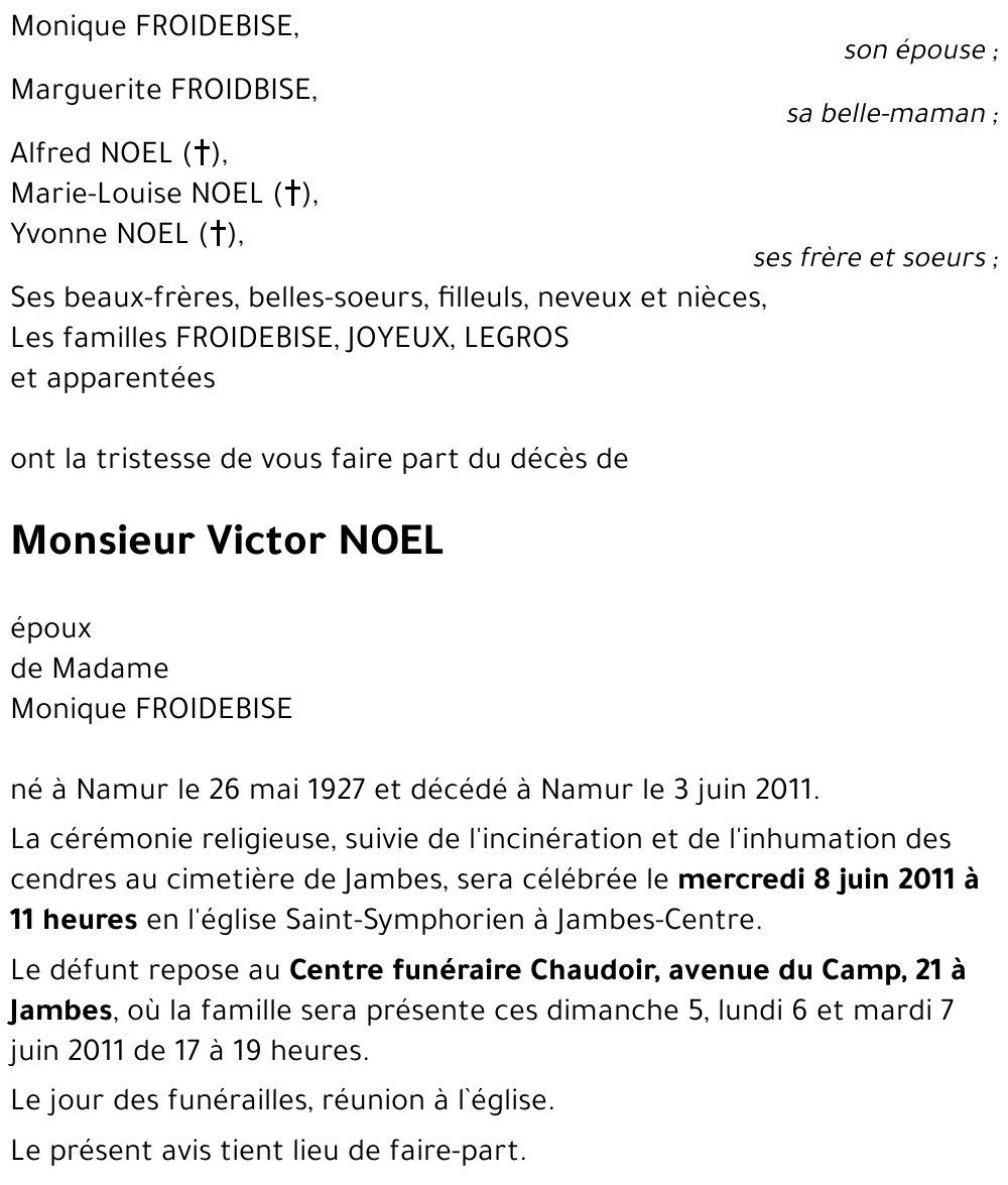 Victor NOEL