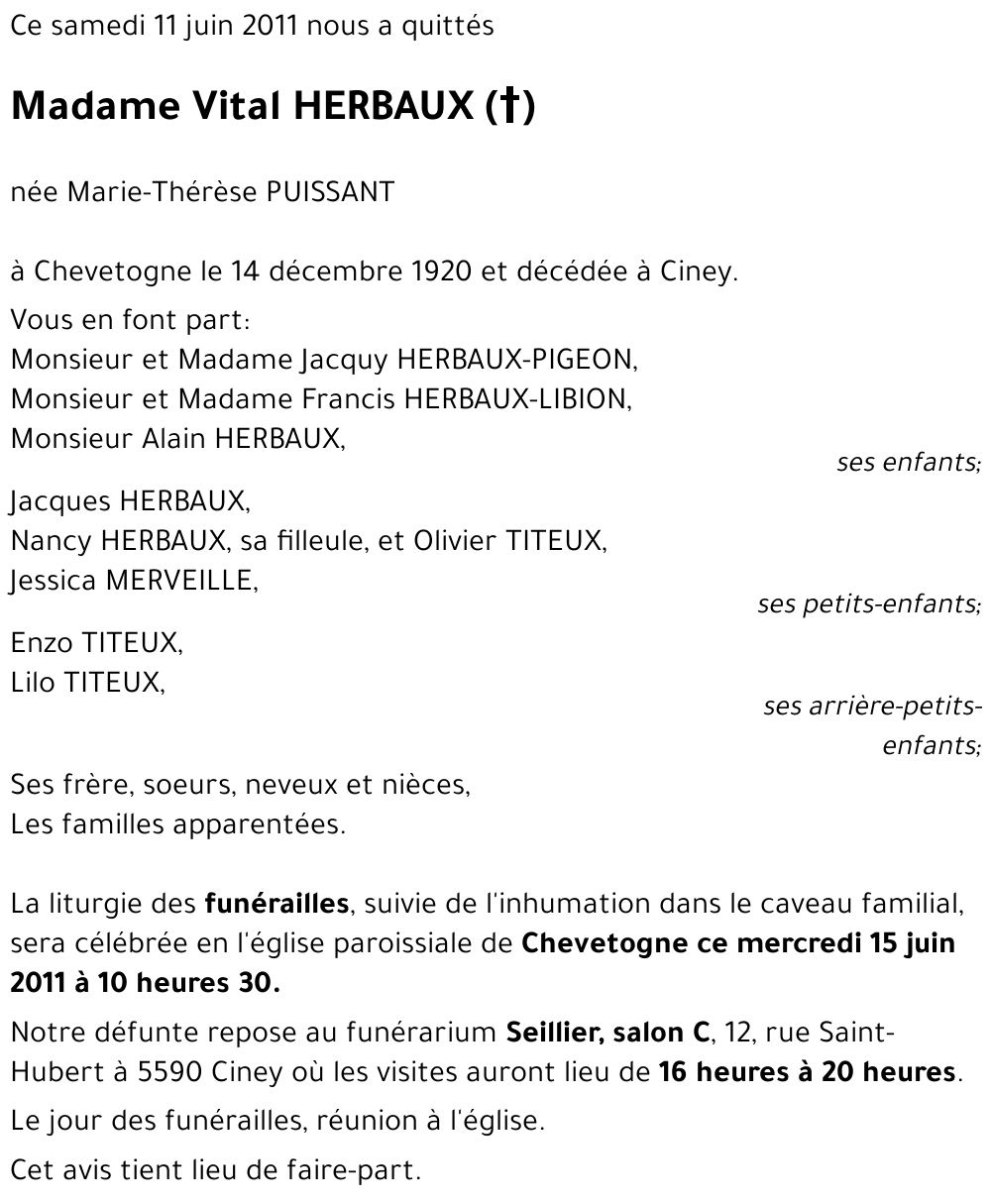 Vital HERBAUX ((+))
