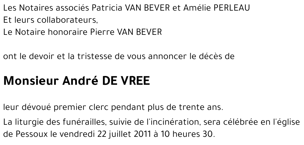 André DE VREE