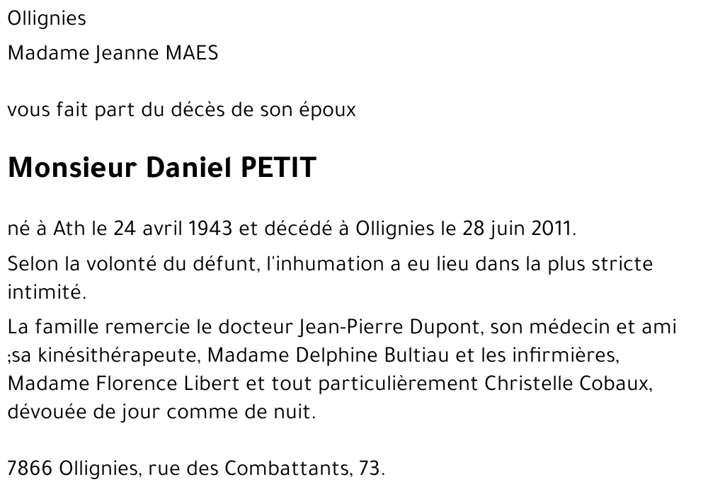 Daniel PETIT