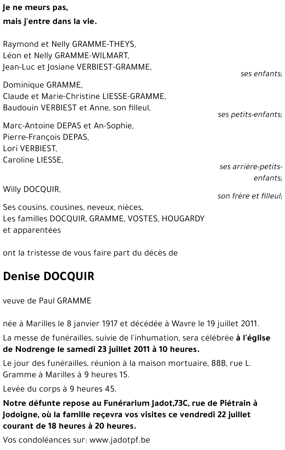 Denise DOCQUIR