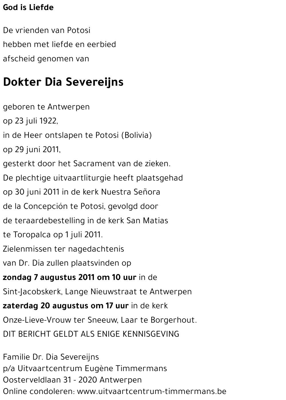 Dia SEVEREIJNS