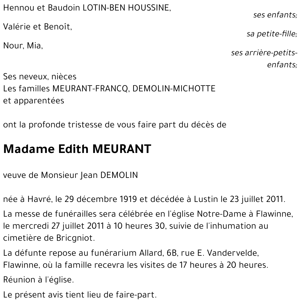 Edith MEURANT