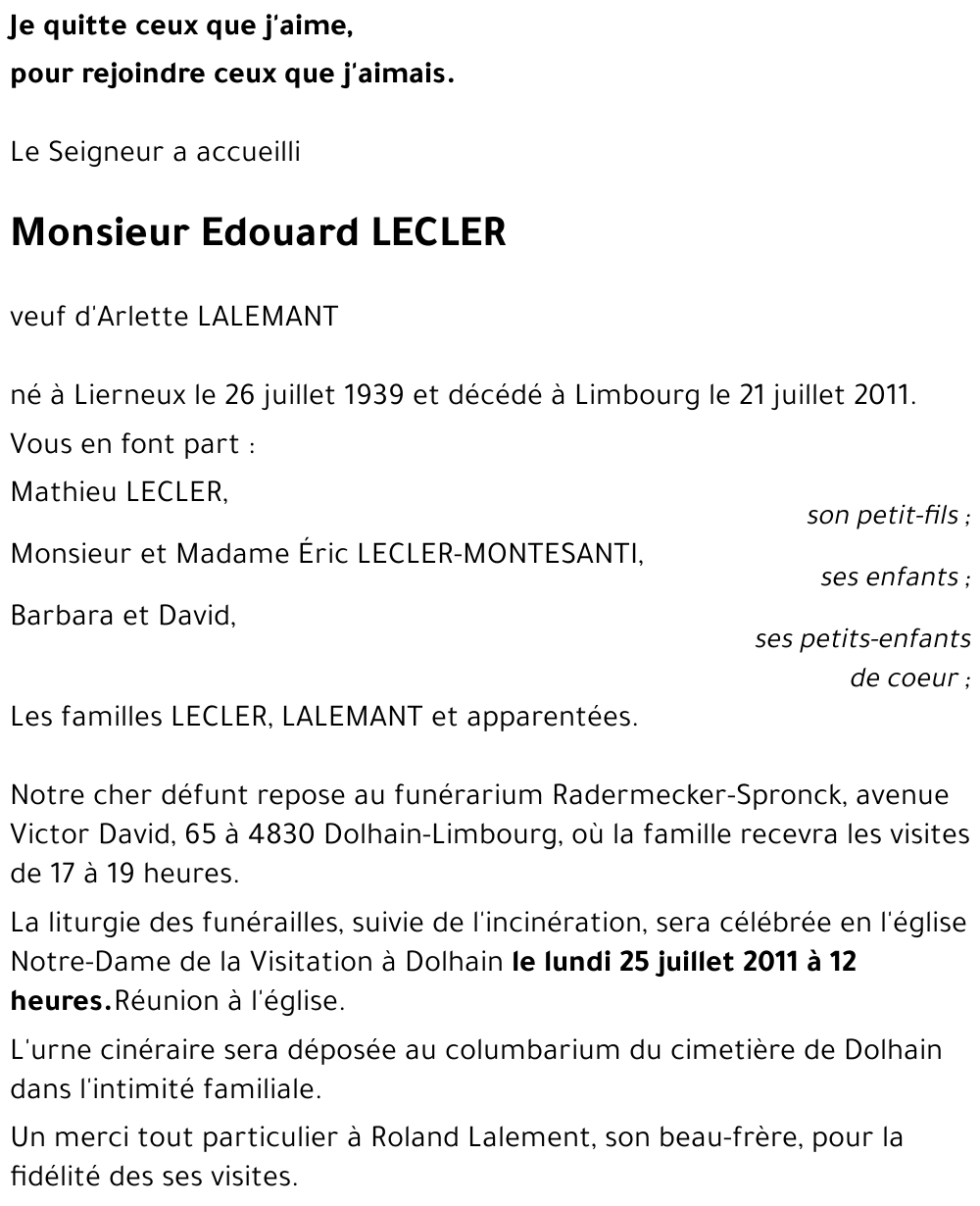 Edouard LECLER