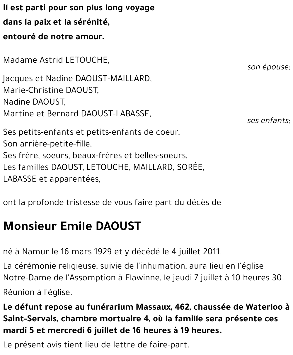 Emile DAOUST
