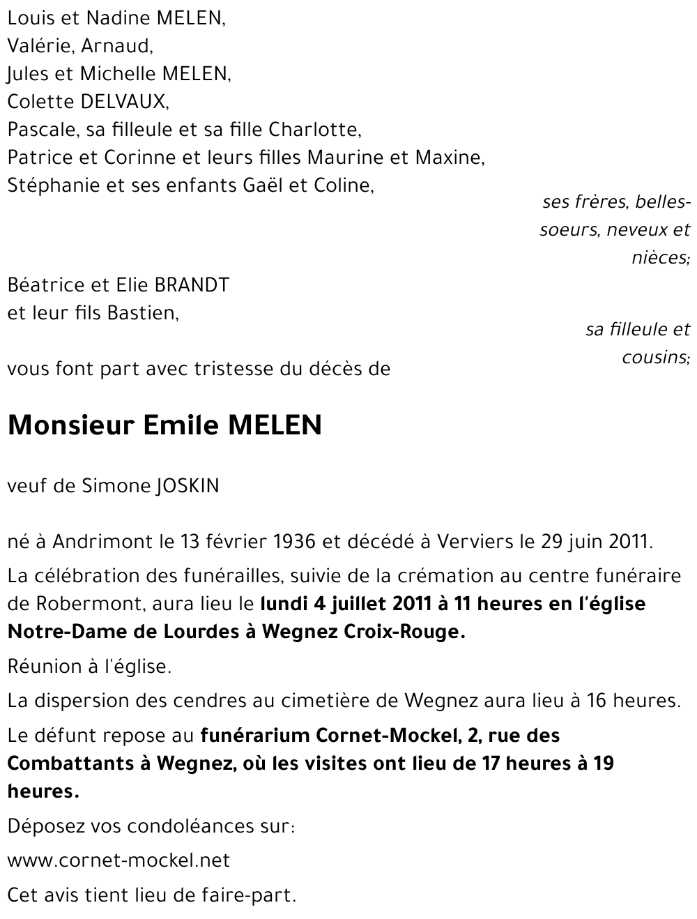 Emile MELEN
