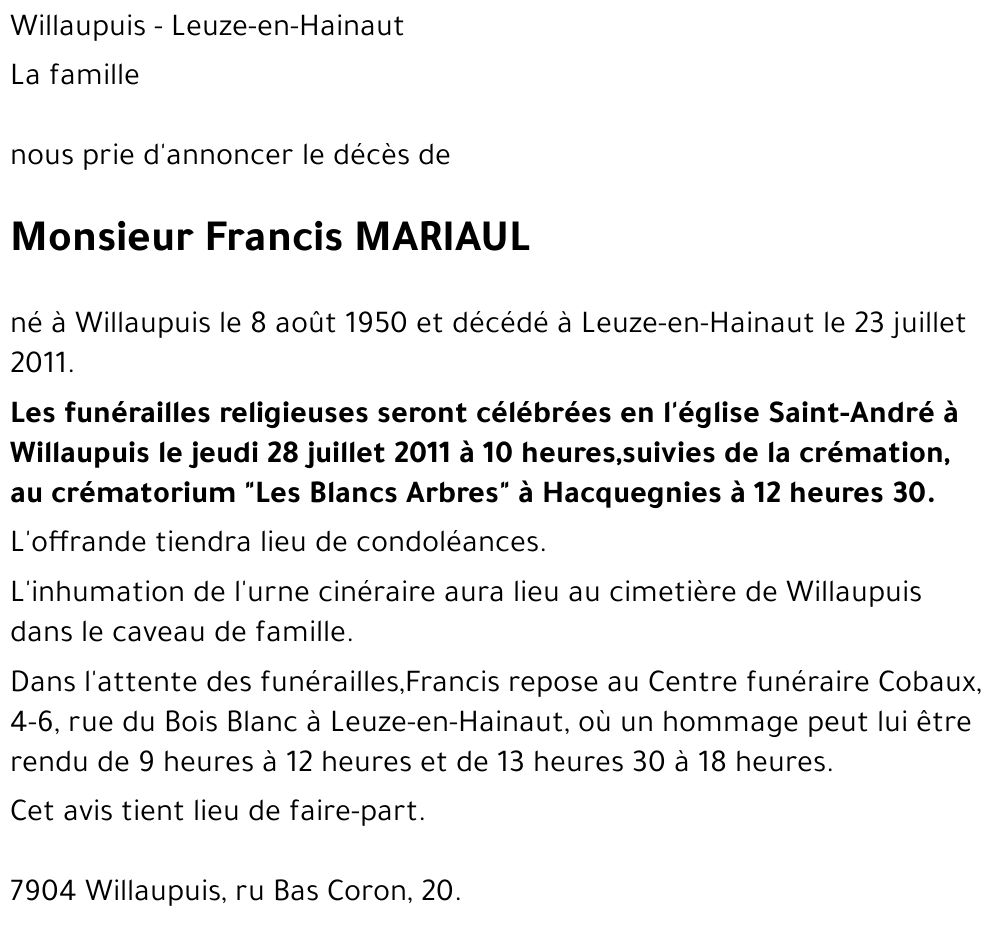 Francis Mariaul