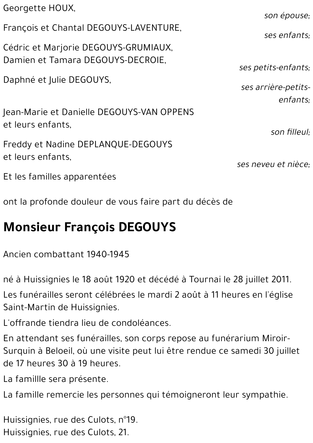François DEGOUYS