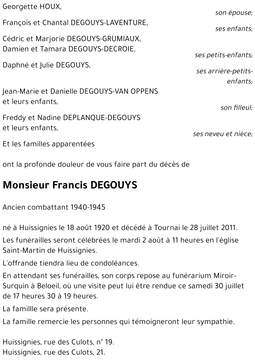 François DEGOUYS