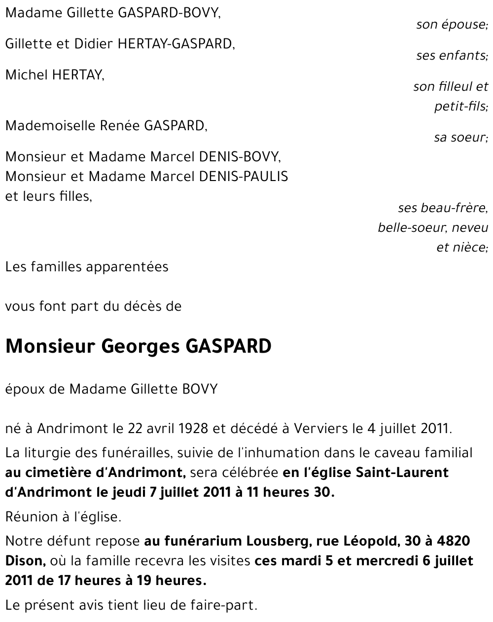 Georges GASPARD