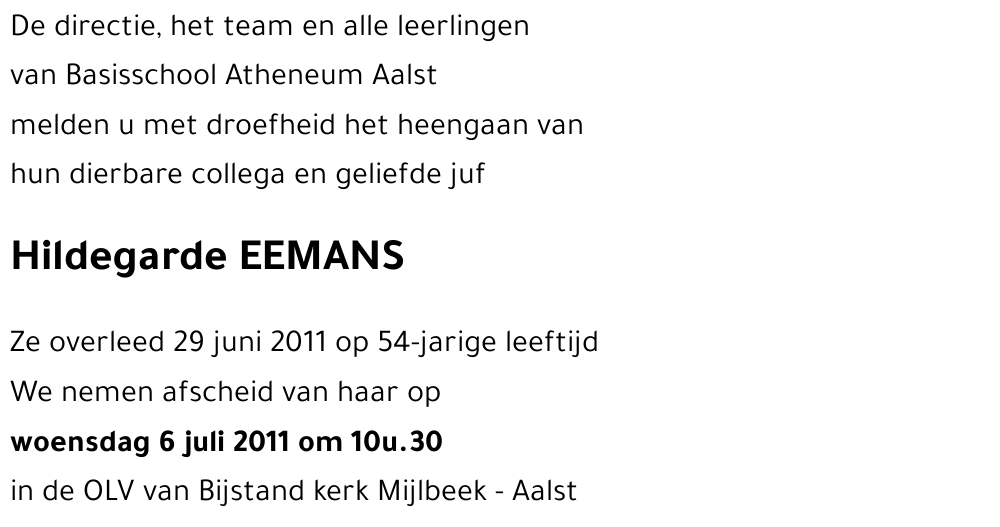 Hildegarde EEMANS