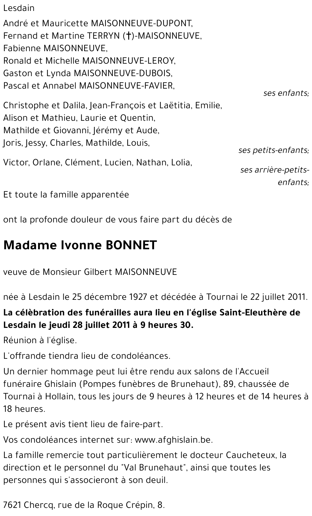 Ivonne BONNET