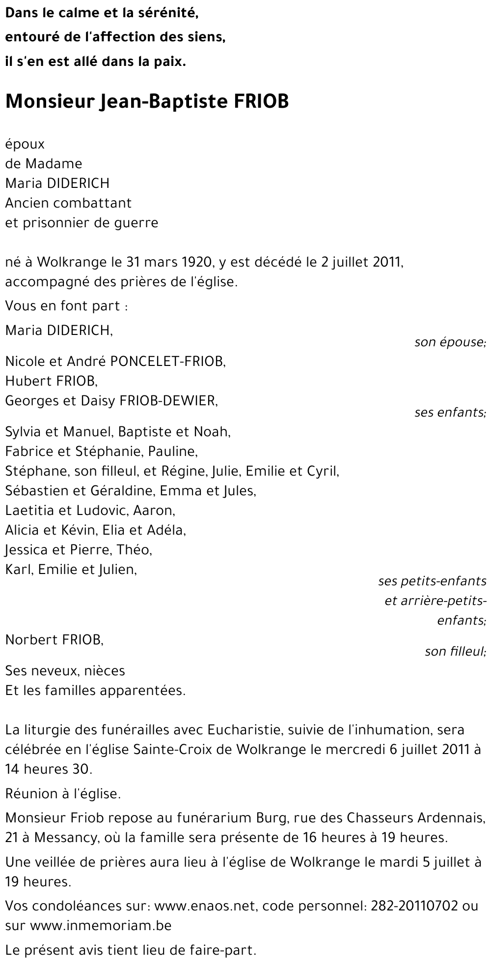 Jean-Baptiste FRIOB