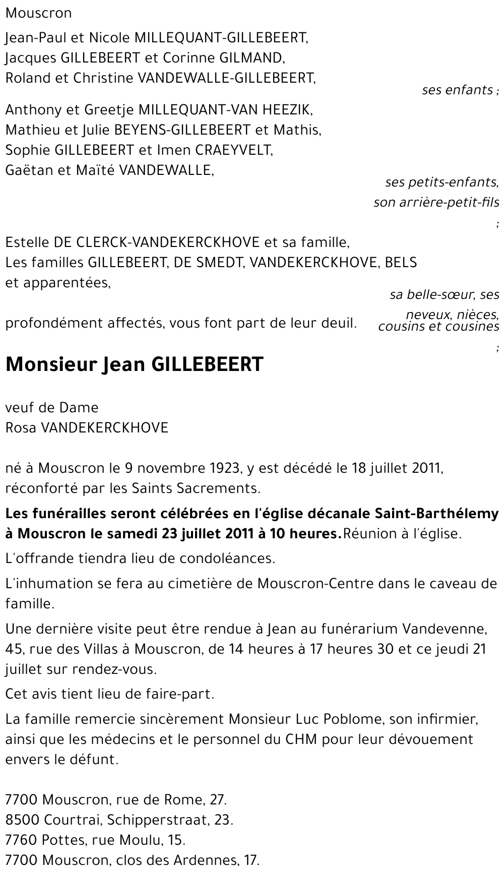 Jean GILLEBEERT