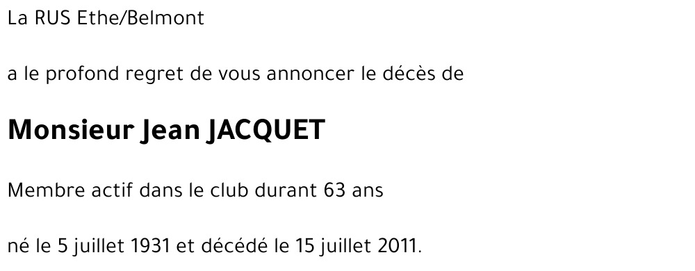 Jean JACQUET