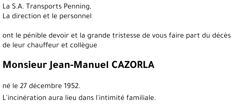 Jean-Manuel CAZORLA