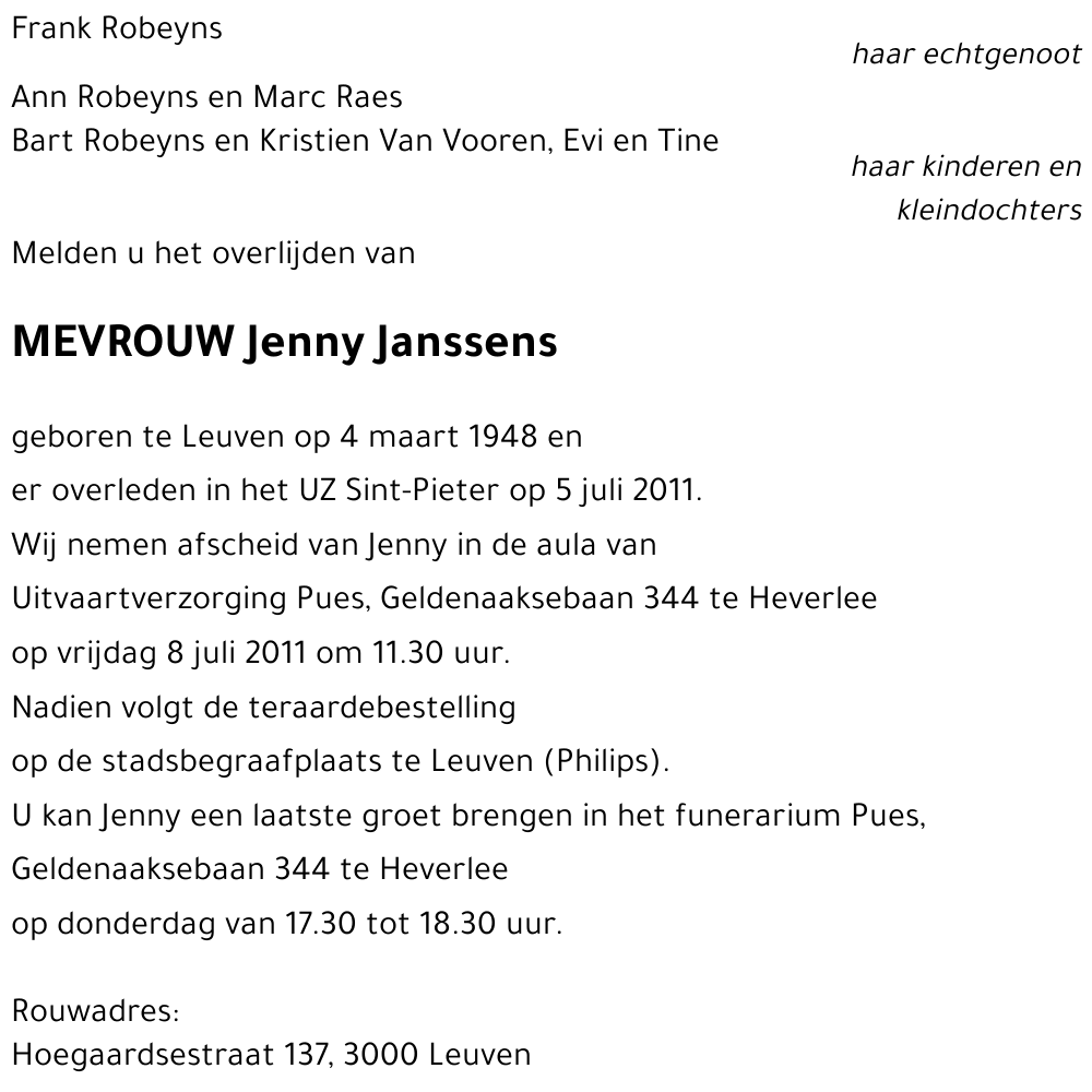Jenny Janssens