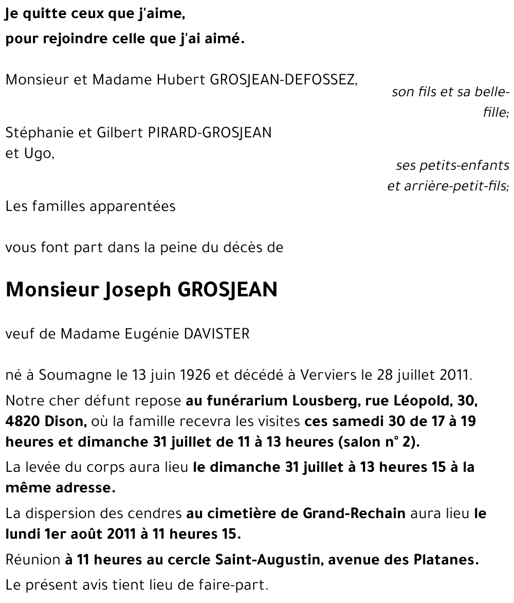 Joseph GROSJEAN