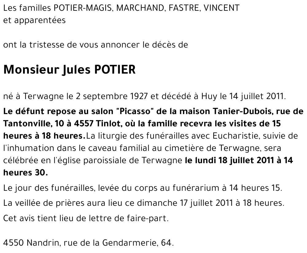 Jules POTIER