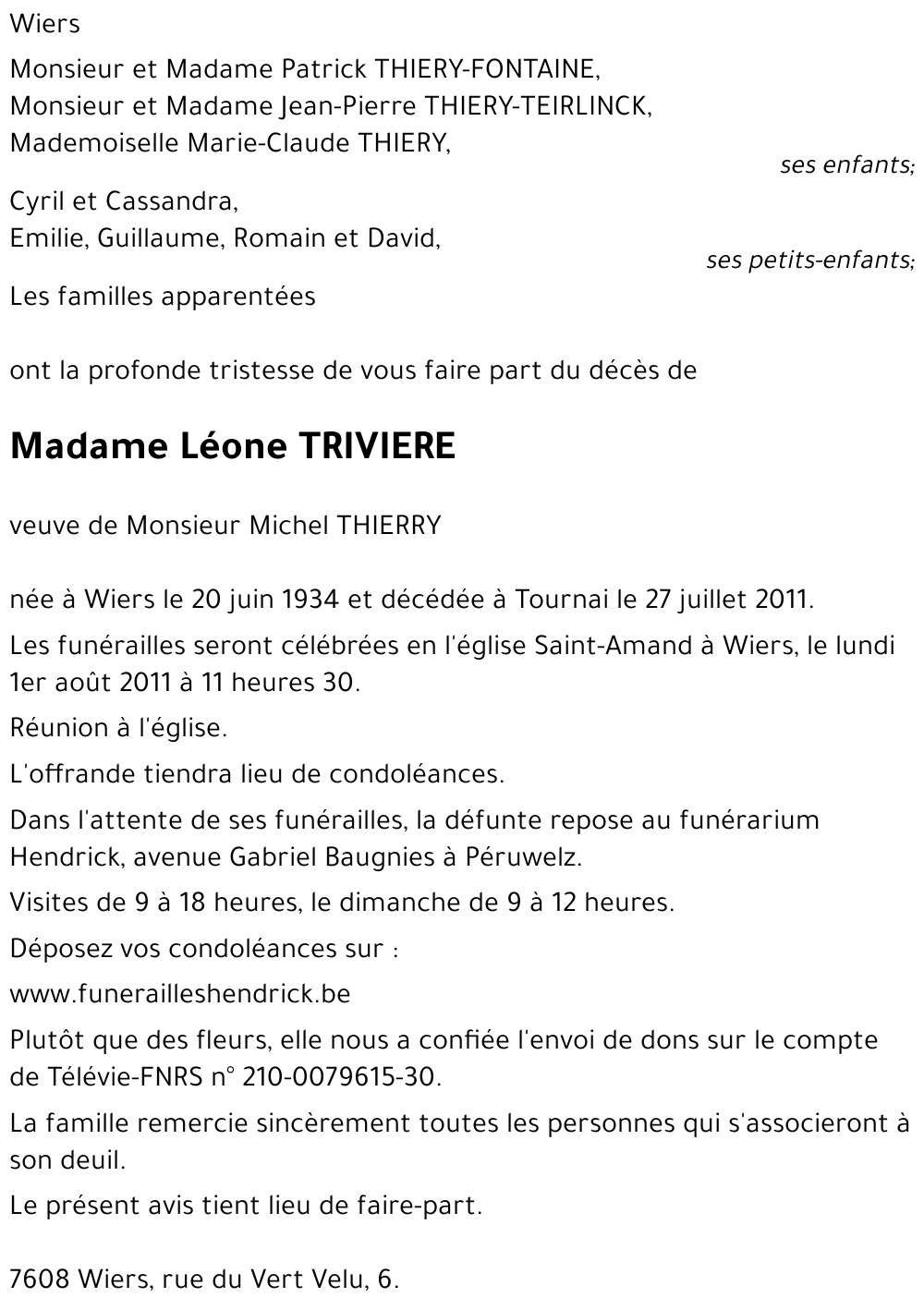 Léone TRIVIERE