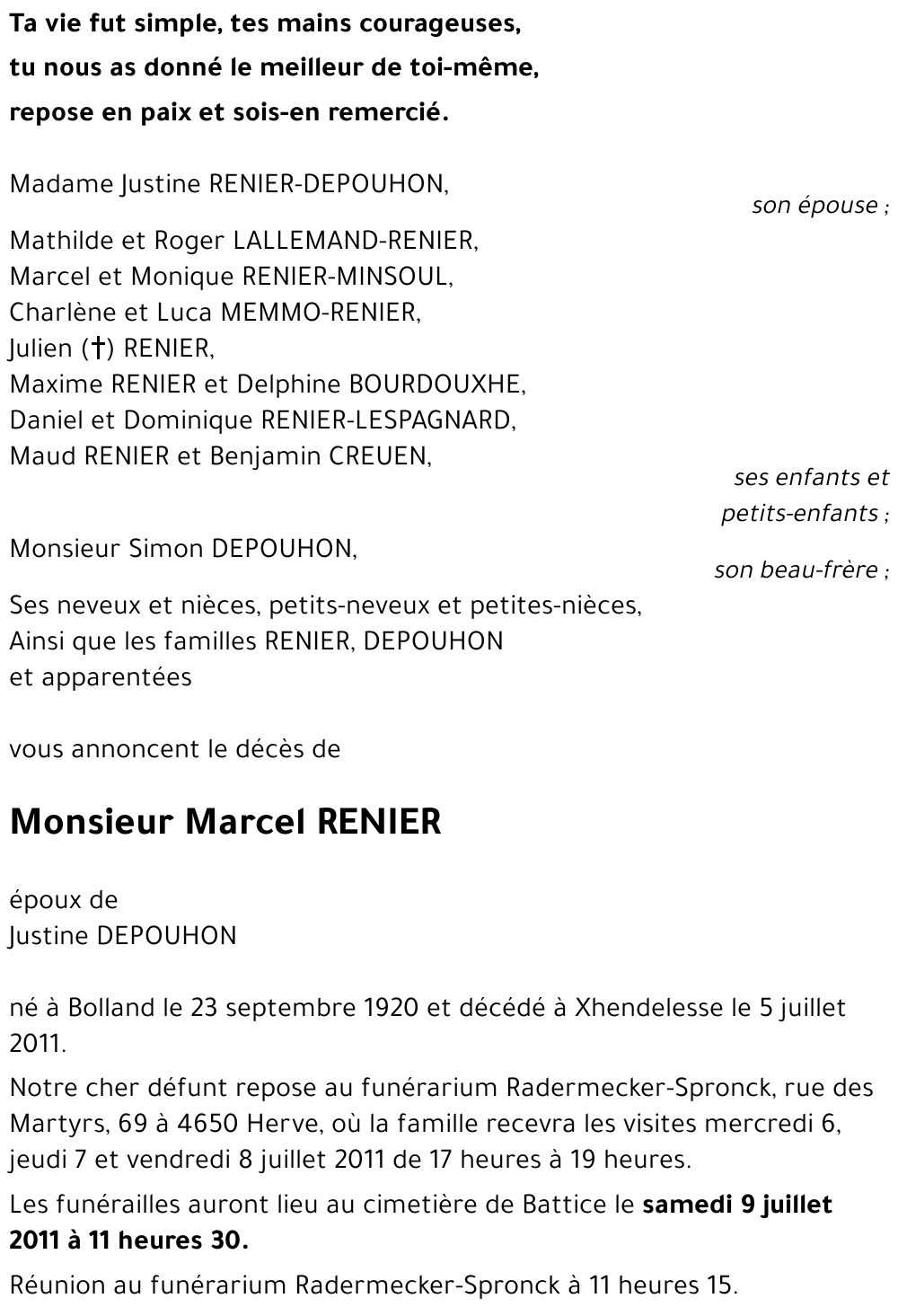 Marcel RENIER