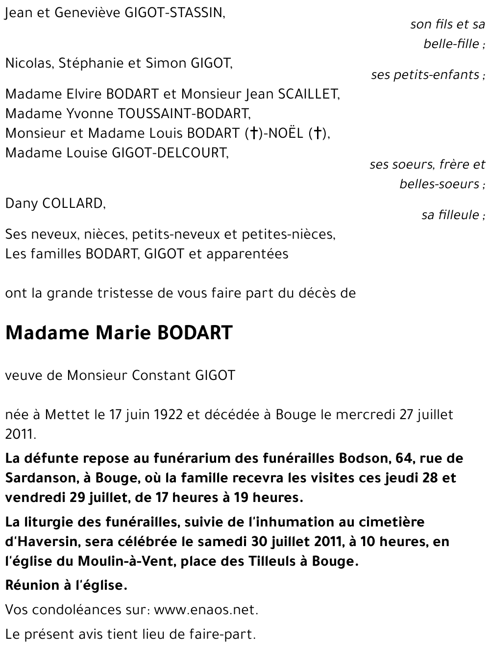 Marie BODART