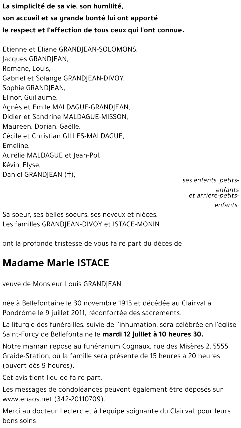 Marie ISTACE