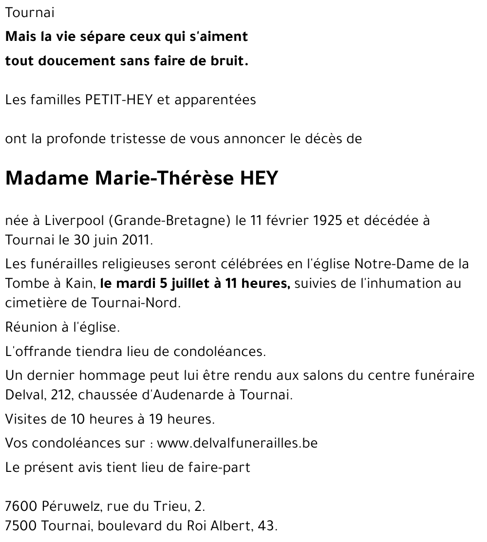 Marie-Thérèse HEY